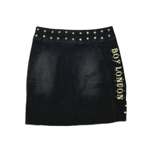 Boy London Джинсовые короткие юбки Женские Черный