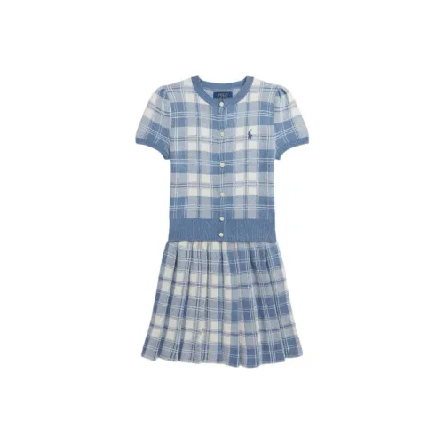 Polo Ralph Lauren SS24 Комплект с юбкой Синий Детский