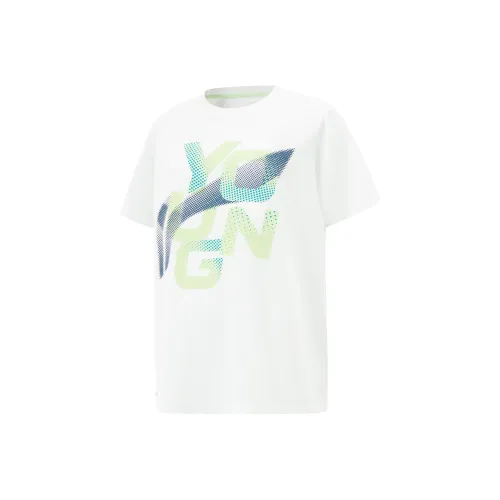 LINING YOUNG Комплексная физическая подготовка T-рубашка Стандартная Белая