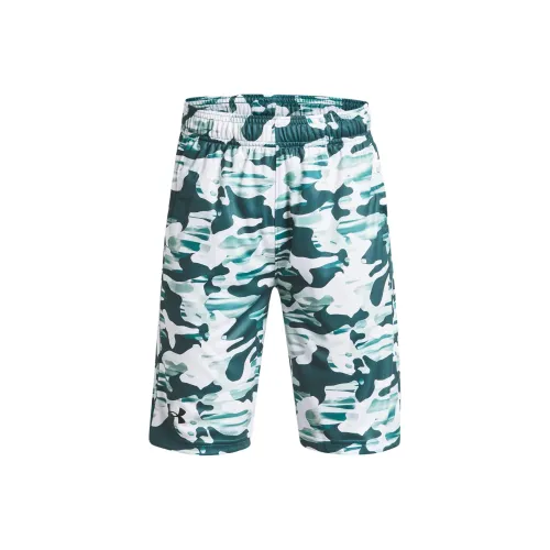 Under Armour UA Velocity Kids Шорты Детские Синие Зеленые