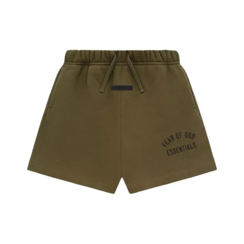 Fear Of God Essentials Kids Флис Футбол Короткий Шорты Дети 3-7 лет Оливково-зеленый Оливковый