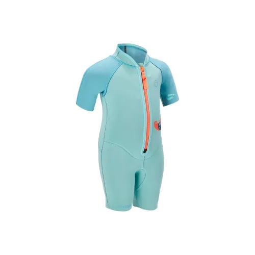 DECATHLON Детский купальник синий зеленый для детей 3-7 лет