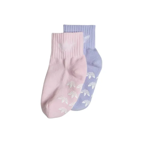 Adidas Носки 2 пачки Светло-фиолетовый Прозрачный Пудра Детский