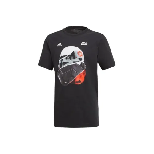 Adidas X XINGQIUDAZHAN LIANMINGKUAN T-рубашка STAR WARS Black Подростки