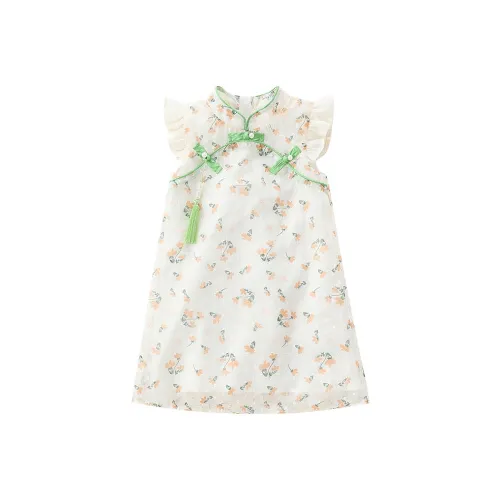 Детский комплект для детей 3-7 лет Dis Rabbit с юбкой зеленого цвета