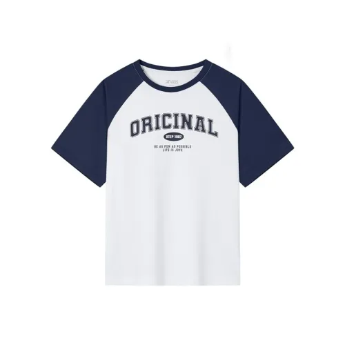 XTEP T-рубашка Pearl White Dark Blue Baby