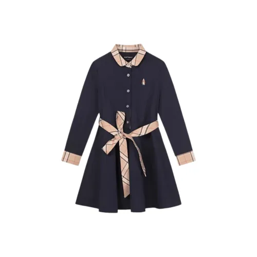 Hush Puppies Платье SS25 Темно-синий Children Возраст 3-7 лет