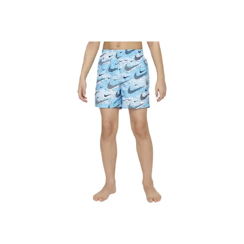 Nike Детский купальник водолазки синий для подростков