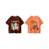 [100% хлопок, безопасный для кожи] Серия Nubi / Темный кофейный + Граффити Nubi / Апельсин