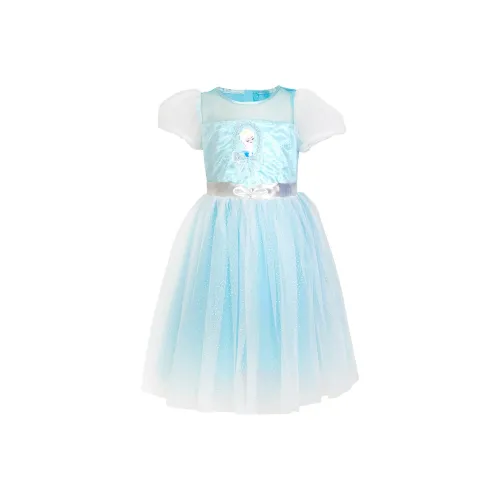 IKALI Платье Elsa Princess Ледяной синий Для детей 3-7 лет