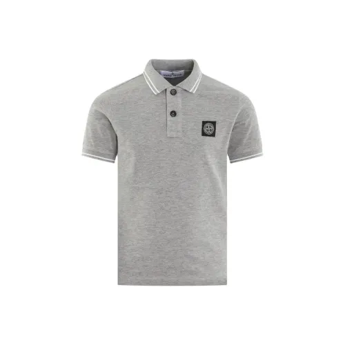 STONE ISLAND Серый Детское Поло
