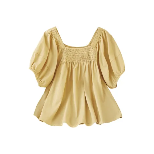 Желтые женские рубашки