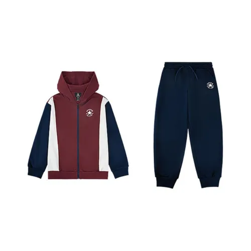 Конверс Повседневная спортивная одежда Porter Чайный красный для детей 3-7 лет