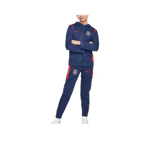 nike Paris Saint Germain Повседневная спортивная одежда Полуночный синий Синий Университетский красный Университетский красный Подростки