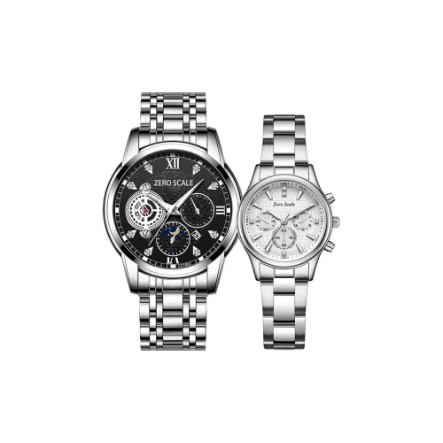 Zero Scale THREE Eyed Concentration Коллекция Кварцевый механизм Металлический ремешок Часы Унисекс Белый циферблат