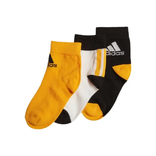 Adidas 3 шт Белый/золотой/Черный Kids Носки