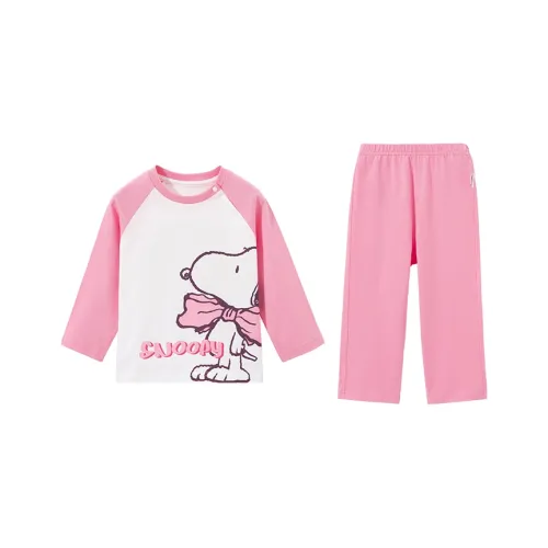 SNOOPY Домашняя одежда Розовая для детей 3-7 лет