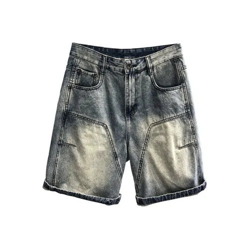 YGQPZHZ Светло-синие мужские джинсовые шорты