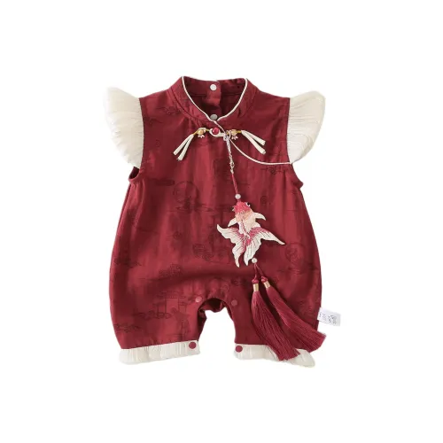 XiaoJinBu Комбинезон Бордовый Infant и Toddler