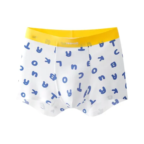 YeeHoO Трусы 2 упаковки Белый + Фотиния Серый Подростки