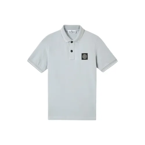 STONE ISLAND Небесно-голубой Детское Поло