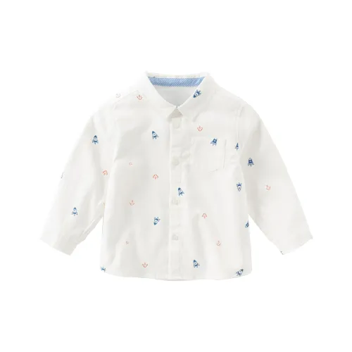 DAVE BELLA Рубашка Белое основание с принтом для детей 3-7 лет