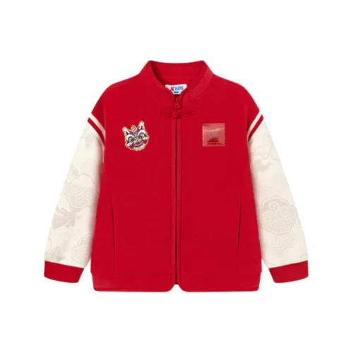 XTEP Бейсбольная куртка Драгоценный камень Алмазно-красный для детей 3-7 лет