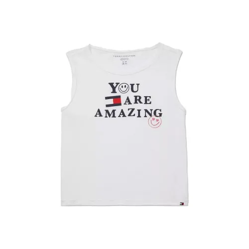 Tommy Hilfiger Детская одежда Sensory AMAZING Майка Топы Свежий белый Майка Белый Детский
