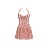 Red Plaid (D-E Extended Length 5cm)  
Красная Клетка (D-E Увеличенная Длина 5 см)