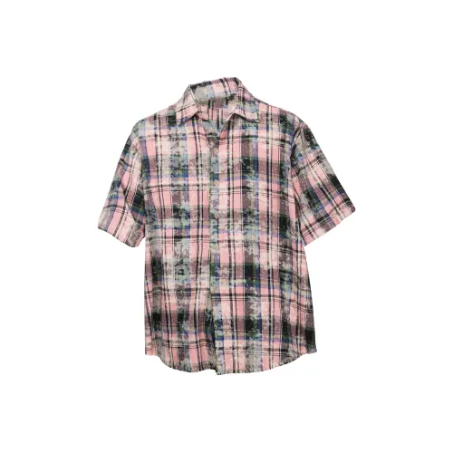 UNDERTIDES Грязно-розовый унисекс рубашки