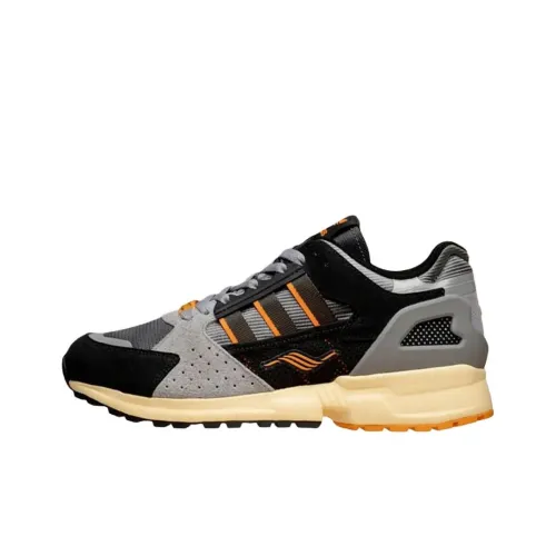 Размер? x adidas originals ZX 10000C Slip-resistant Abrasion-resistant Low Top Casual Shoes Unisex Gray Black