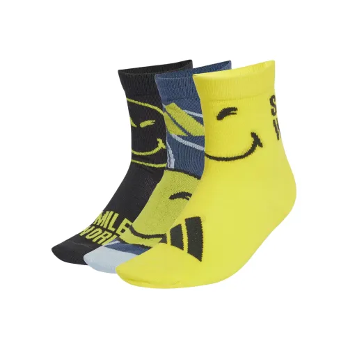 adidas одежда 3 шт Черный+Желтый+Синий Kids носки