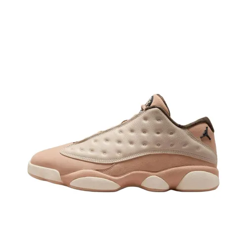 Jordan Air Jordan 13 Винтажные баскетбольные кроссовки Low Топ Бежево-розовый Мужской