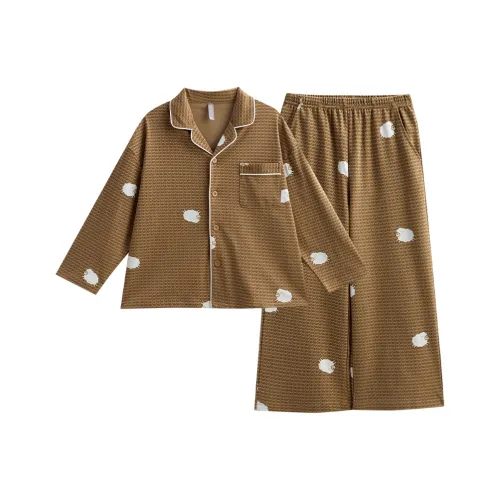 Same Language Домашняя одежда Льняная ткань Дети Возраст 3-7 лет