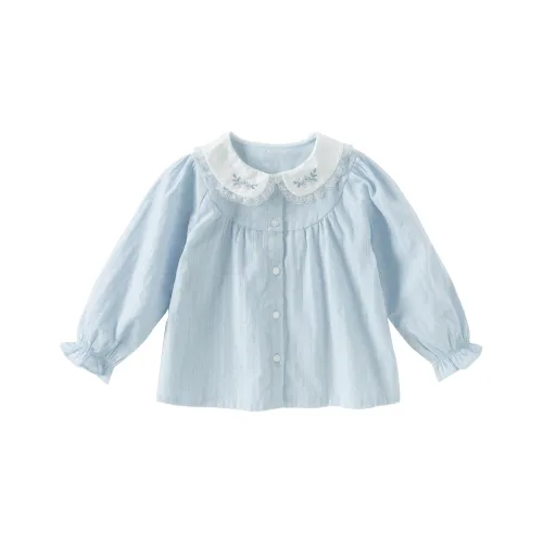 DAVE BELLA Рубашка Кремово-голубая для детей 3-7 лет