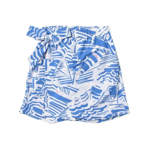 MSGM Полная печать умеренный юбка лето детский синий