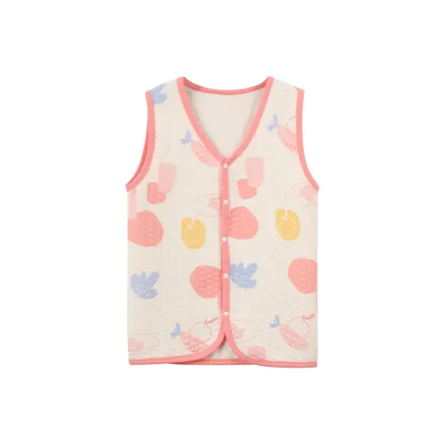 Жилет Red Bean Светло-Облачно-Белый + Персиково-Розовый Подростки