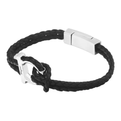 FERRAGAMO Кожа Браслеты Унисекс Черный