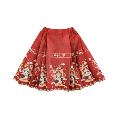 YOEHYAUL Юбка Красная для детей 3-7 лет