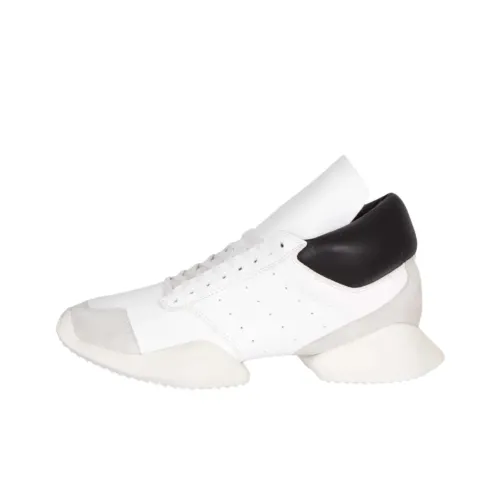 Adidas Originals Rick Owens Runner Slip-resistant Abrasion-resistant Low Top Casual Shoes Men's White Black Adidas Originals Rick Owens Runner Противоскользящий Устойчивый к истиранию Низкий Топ Повседневная Обувь Мужская Белый Черный