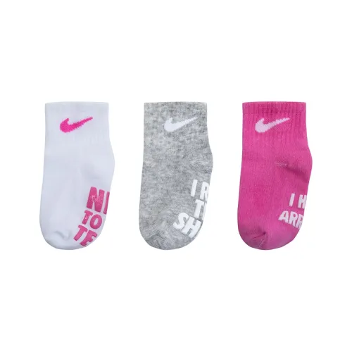 Nike Мягкий Удобный And Дышащий Модный 3 упаковки Супер Розовый Для младенцев и малышей