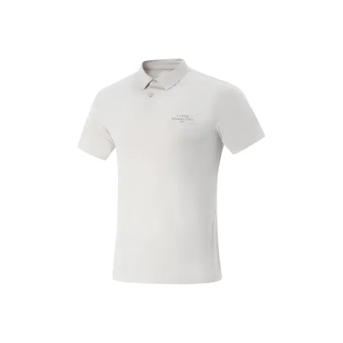 LINING Fitness Series Поло Мужское Спокойный Серый