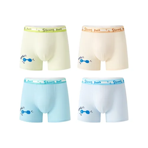 Top Melon Трусы 4 пачки [Светло-зеленый + Светло-синий + Бежевый + Синий] Детские