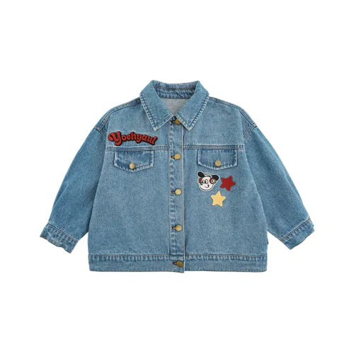 YOEHYAUL Джинсовый топ синий для детей 3-7 лет