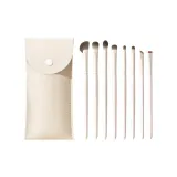 Улучшенный набор щеток для теней "Облако Фарфор" 8 шт. + сумка для щеток