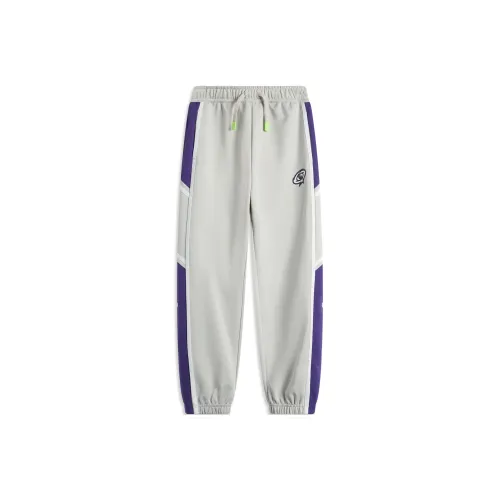LINING YOUNG Баскетбол Умеренный Тренировочные Штаны Унисекс Подростки Светлый Дымчатый Серый