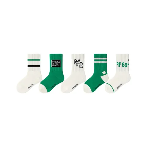 MQD Носки 5 пар Зеленый Белый SHADES Детские