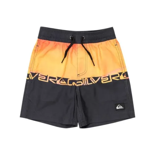 Quiksilver Облегающий детский купальник лето для детей 3-7 лет огненно-красный коралловый блок