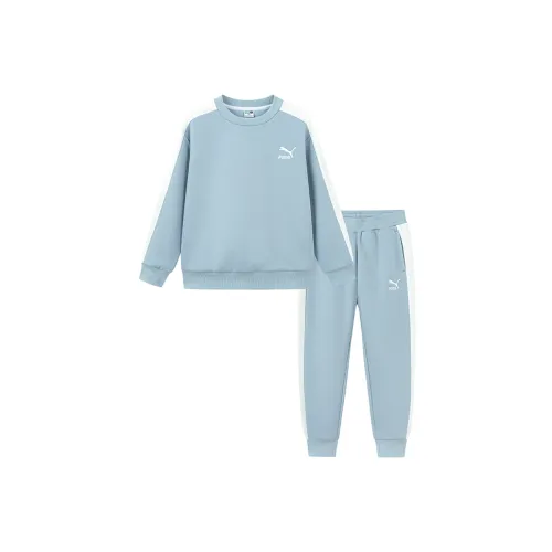 PUMA Повседневная спортивная одежда T7Sportstyle Collection 2 предмета комплект джинсовый светло-синий для детей 3-7 лет