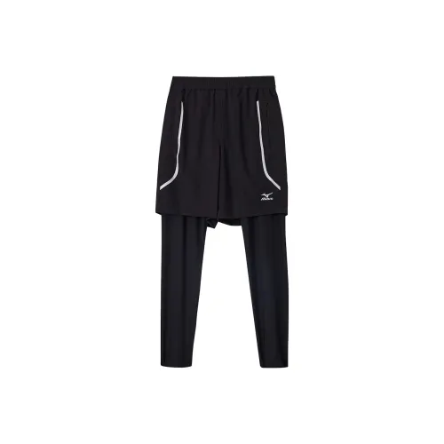 Mizuno Черные Детские Тренировочные Штаны